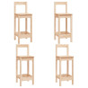 Set de bar 5 piezas madera maciza de pino 3