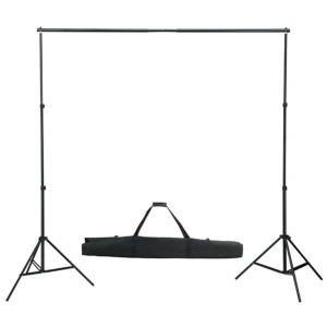 Kit de estudio fotográfico con lámparas. fondo y reflector H