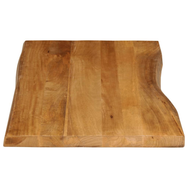 Tablero de mesa borde natural madera maciza mango 100x60x2.5 cm M 4