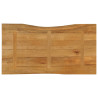 Tablero de mesa borde natural madera maciza mango 100x60x2.5 cm 5