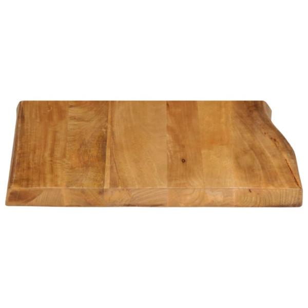 Tablero de mesa borde natural madera maciza mango 80x80x2.5 cm M 3