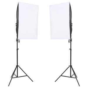 Kit de estudio fotográfico con luces. fondo y reflector H