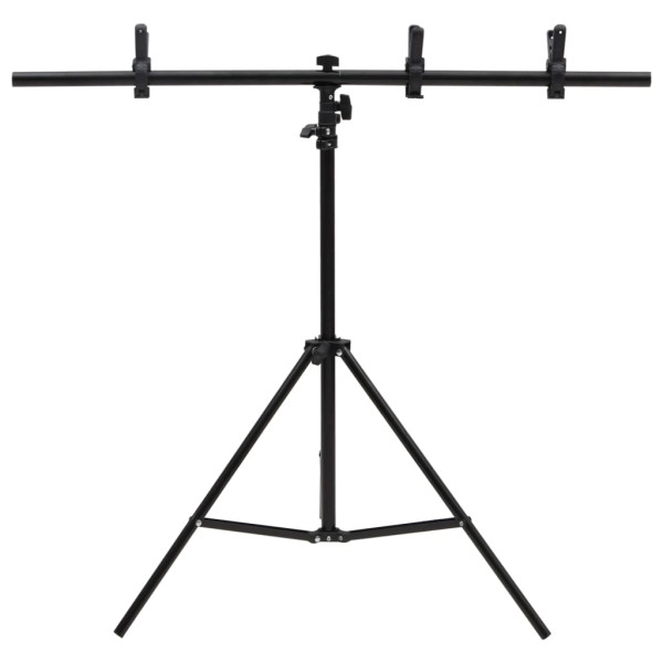 Soporte para fondos en forma de T negro 91x60x(70-200) cm M 3