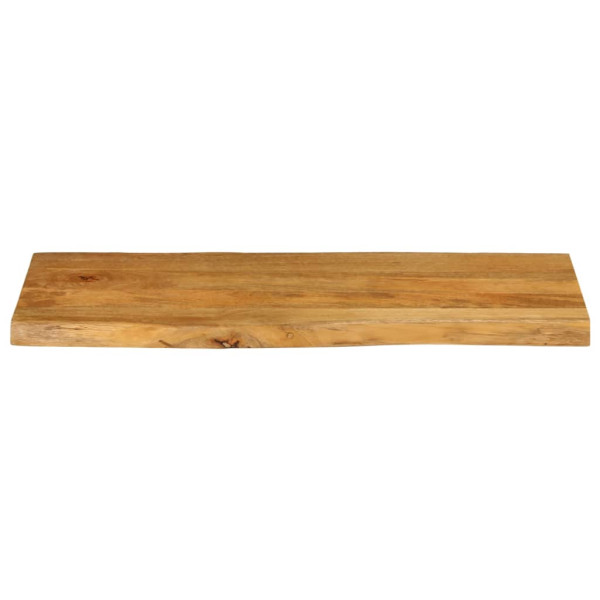 Tablero de mesa borde natural madera maciza mango 100x40x2.5 cm M 3