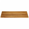 Tablero de mesa borde natural madera maciza mango 90x80x3.8 cm 3