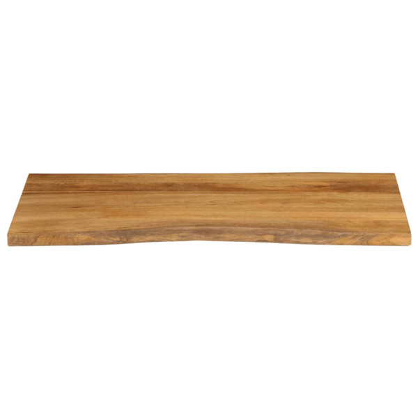 Tablero de mesa borde natural madera maciza mango 110x60x2.5 cm M 3