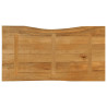 Tablero de mesa borde natural madera maciza mango 110x60x2.5 cm 5
