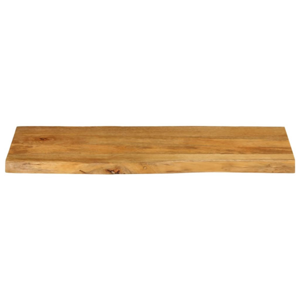 Tablero de mesa borde natural madera maciza mango 80x40x3.8 cm M 3
