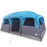 Tenda familiar estilo cabana para 10 pessoas impermeável azul 2