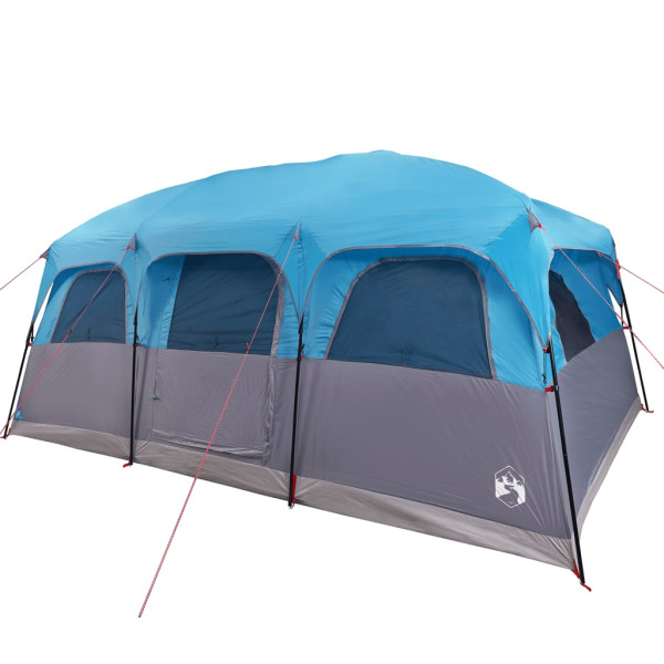 Tenda familiar estilo cabana para 10 pessoas impermeável azul M 5