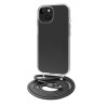 Funda muvit recycletek para apple iphone 15 transparente + colgante negro 1
