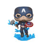 Funko pop maravilha os vingadores endgame capitão americano com escudo quebrado & mjolnir 45137 1