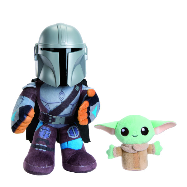 Peluche mattel star wars clan de dos Mandalorian y Grogu M 2