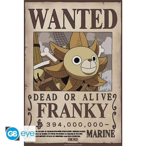 Poster gb eye chibi one piece wanted franky wano D