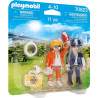 Dupla Playmobil traz médico e policial 1