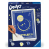 Kit para pintar con números ravensburger creart serie trend d zodiac: sagitario 1