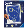 Kit para pintar con números ravensburger creart serie trend d zodiac: leo 1