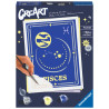 Kit para pintar con números ravensburger creart serie trend d zodiac: piscis 1