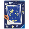 Kit para pintar con números ravensburger creart serie trend d zodiac: aries 1