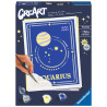 Kit para pintar con números ravensburger creart serie trend d zodiac: acuario 1