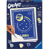 Kit para pintar con números ravensburger creart serie trend d zodiac: libra 1