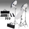 Kit de estudio fotografía con set de luces y fondo 1