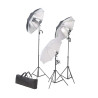 Kit de estudio fotografía con set de luces y fondo 3