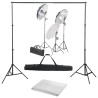 Kit de estudio fotográfico con set de luces y fondo 1