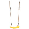Columpio para niños individual con cuerda ajustable amarillo 2