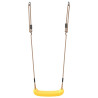 Columpio para niños individual con cuerda ajustable amarillo 4