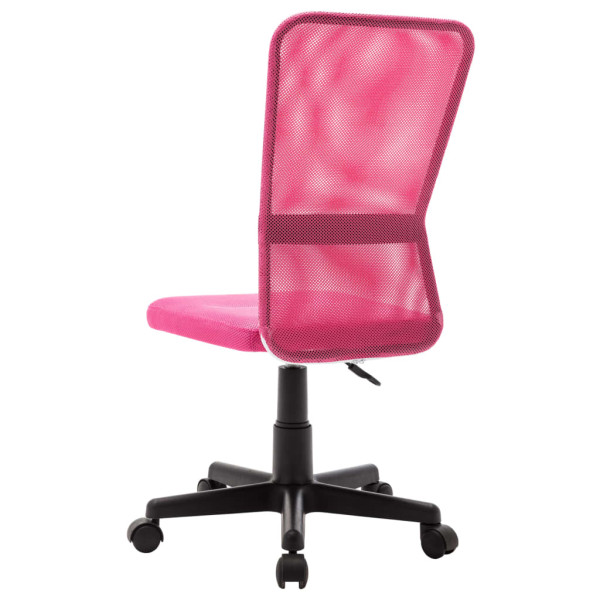 Silla de oficina de tela de malla rosa 44x52x100 cm M 3