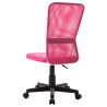 Silla de oficina de tela de malla rosa 44x52x100 cm 3