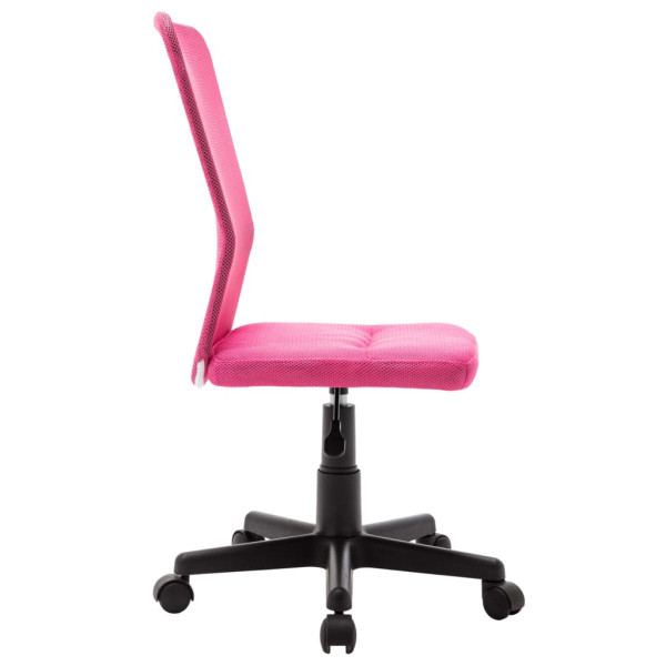 Silla de oficina de tela de malla rosa 44x52x100 cm M 4