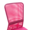 Silla de oficina de tela de malla rosa 44x52x100 cm 5