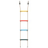 Escalera de cuerda para niños con 4 peldaños multicolor 4