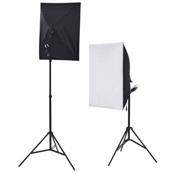 Kit estúdio fotográfico com softbox iluminação/fundo/refletor M 2