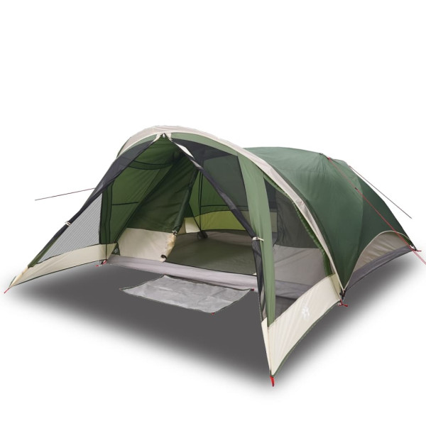 Tenda familiar estilo cabana para 6 pessoas impermeável verde M 2