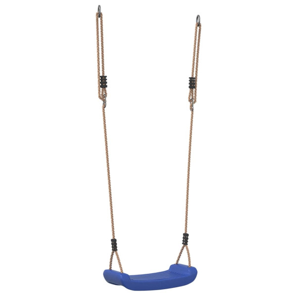 Columpio para niños individual con cuerda ajustable azul M 2