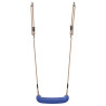Columpio para niños individual con cuerda ajustable azul 4
