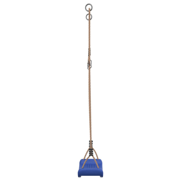 Columpio para niños individual con cuerda ajustable azul M 5