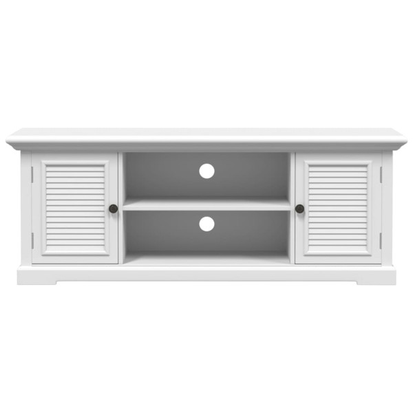 Mueble para TV madera de ingeniería blanco 110x30x41 cm M 5