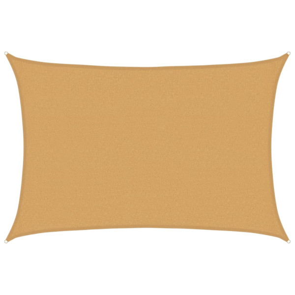 Para-sol estilo vela retangular 160 g/m² 2.5x3.5 m areia M 2