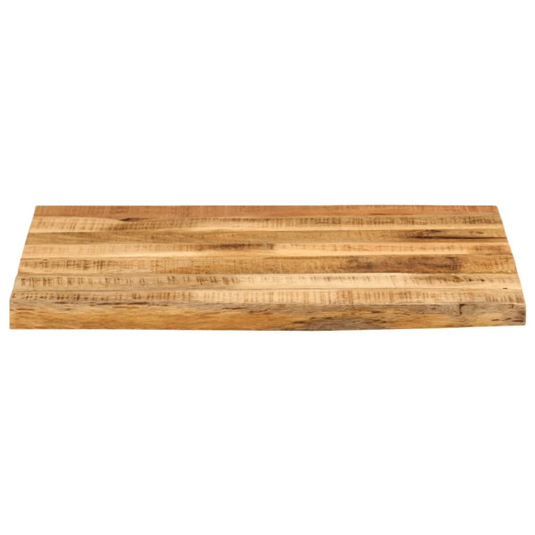 Tablero de mesa borde natural madera maciza mango 40x40x2.5 cm M 3