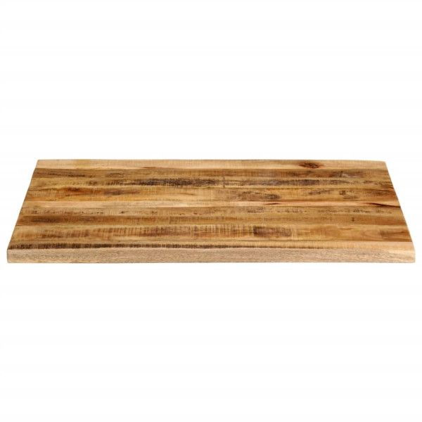Tablero de mesa borde natural madera maciza mango 90x80x2.5 cm M 3
