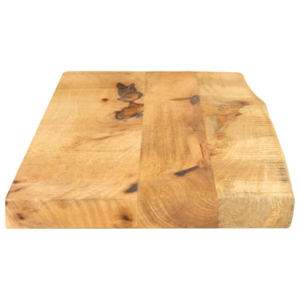 Tablero de mesa borde natural madera maciza mango 80x30x3.8 cm M 4