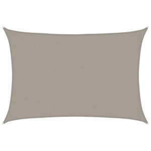 Para-sol estilo vela retangular 160 g/m² 2.5x3.5 m cinza-claro H