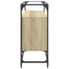Aparador cristal y madera ingeniería roble Sonoma 98x35x81 cm 5