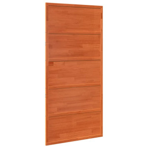 Puerta de granero madera maciza pino marrón miel 100x208 cm H