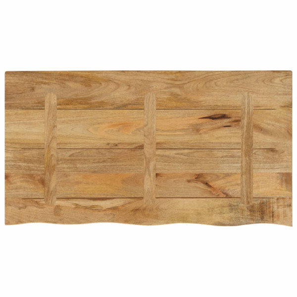 Quadro de mesa borda natural madeira punho sólido 110x60x2.5 cm M 5