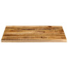 Tablero de mesa borde natural madera maciza mango 110x80x2.5 cm 3